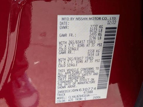 Used 2023 Nissan Frontier SV w/ Tow Package image 23