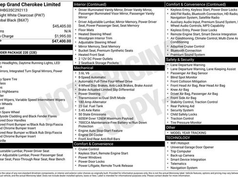 Used 2025 Jeep Grand Cherokee Limited AWD/4WD image 28