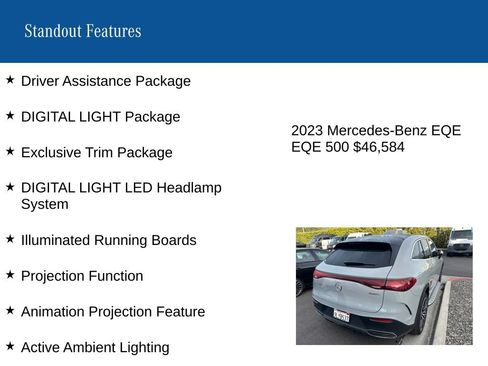 Certified 2023 Mercedes-Benz EQE 500 4MATIC SUV image 9