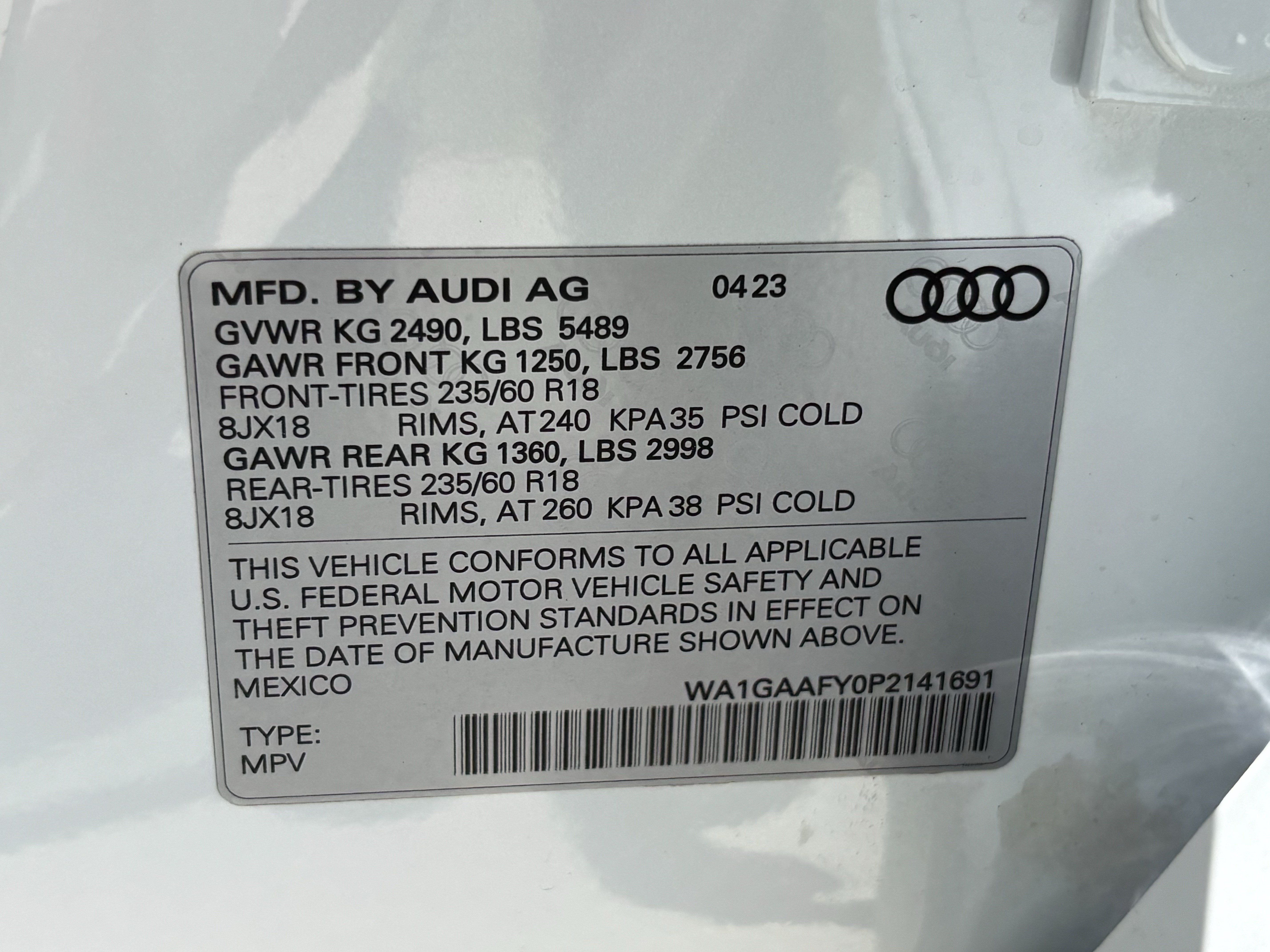 Certified 2023 Audi Q5 2.0T Premium w/ Convenience Package AWD/4WD image 35