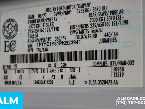 Used 2023 Ford Transit 150 Low Roof w/ Interior Upgrade Package image 53