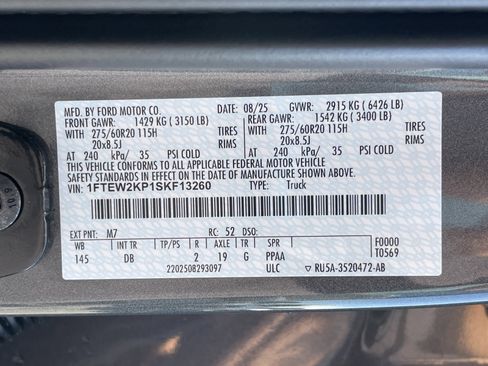 New 2025 Ford F150 STX w/ Equipment Group 200A image 10