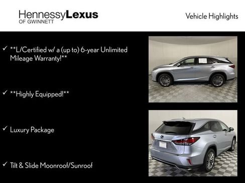 Used 2022 Lexus RX 350L Luxury w/ Accessory Package (Z1) FWD image 12