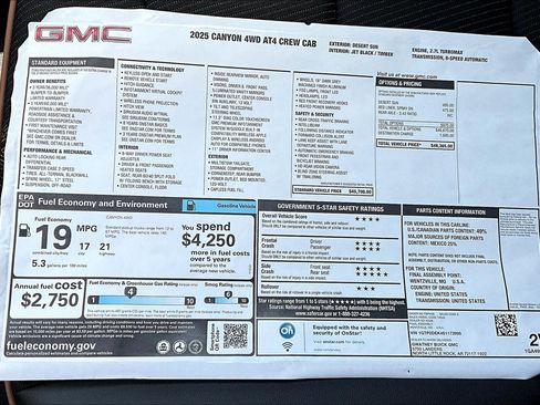 New 2025 GMC Canyon AT4 image 14