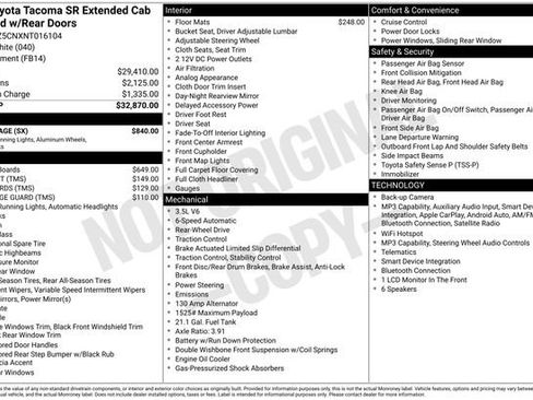 Used 2022 Toyota Tacoma SR w/ SX Package RWD image 22