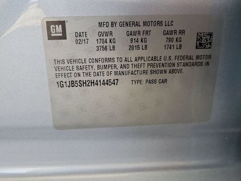 Certified 2017 Chevrolet Sonic LS FWD image 23