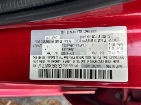 Used 2019 MAZDA MAZDA6 Touring image 55