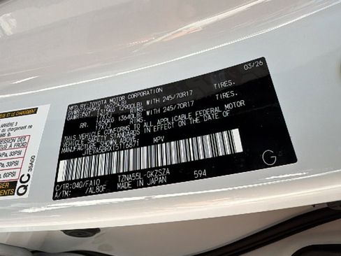 New 2026 Toyota 4Runner SR5 AWD/4WD image 30