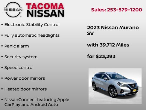 Used 2023 Nissan Murano SV image 12