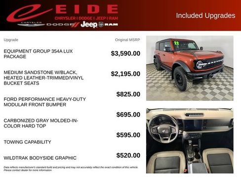 Used 2022 Ford Bronco Wildtrak AWD/4WD image 13