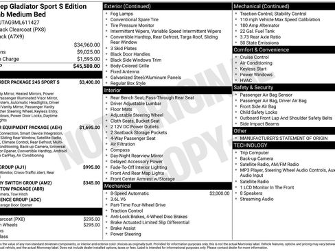 Used 2021 Jeep Gladiator Sport AWD/4WD image 27
