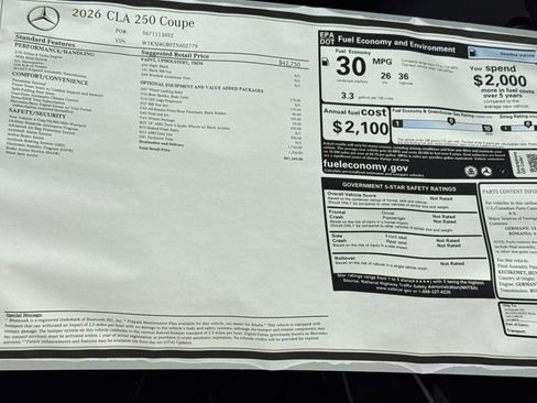 New 2026 Mercedes-Benz CLA 250 image 28