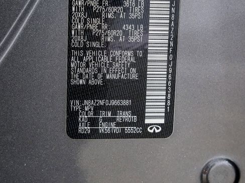 Used 2018 INFINITI QX80 2WD w/ Driver Assistance Package image 54