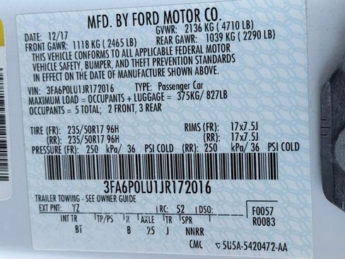 Used 2018 Ford Fusion SE w/ Equipment Group 602A FWD image 40