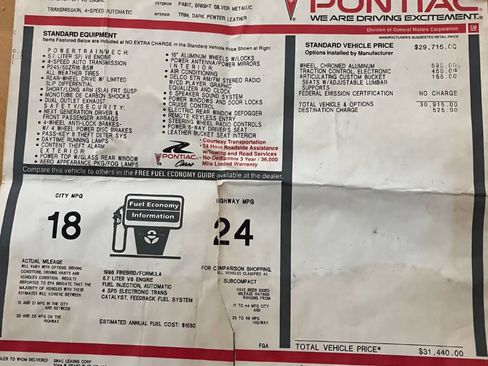 Used 1998 Pontiac Firebird Trans Am image 20