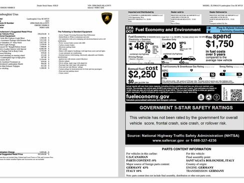 Used 2025 Lamborghini Urus SE AWD/4WD image 91
