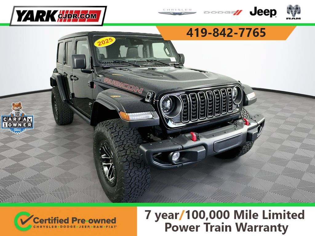 Certified 2025 Jeep Wrangler Unlimited Rubicon AWD/4WD 360° Tour