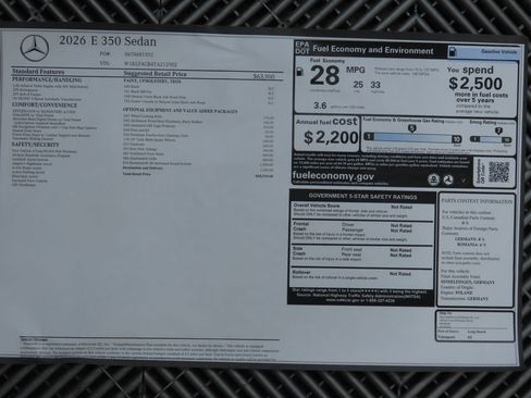 New 2026 Mercedes-Benz E 350 Sedan image 9