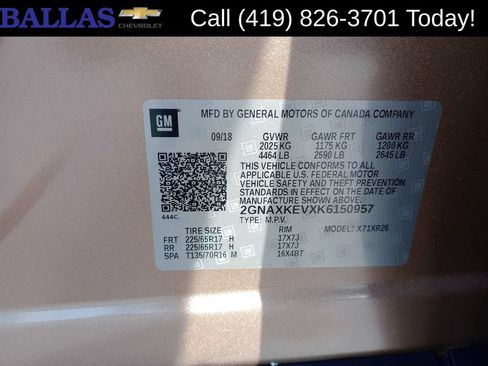 Certified 2019 Chevrolet Equinox LT FWD image 34