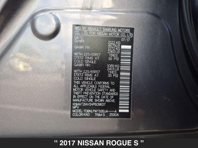 Used 2017 Nissan Rogue S AWD/4WD image 33