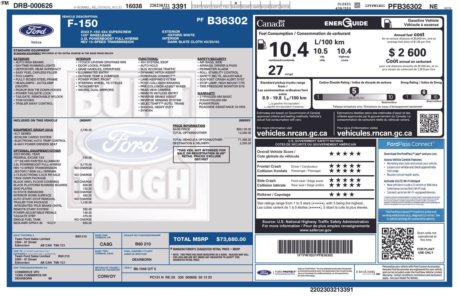Used 2023 Ford F150 XLT w/ Equipment Group 301A Mid AWD/4WD image 39