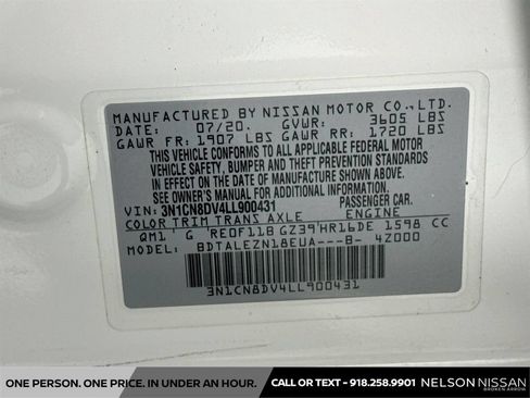 Used 2020 Nissan Versa S FWD image 29
