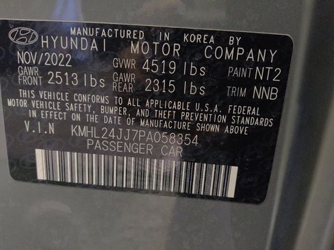 Used 2023 Hyundai Sonata Blue FWD image 33