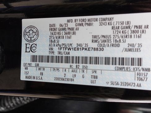 Used 2023 Ford F150 XLT w/ Equipment Group 302A High AWD/4WD image 24