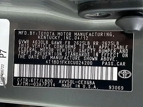 Used 2012 Toyota Camry XLE w/ Leather Pkg FWD image 23