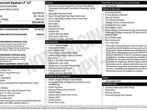 Used 2018 Chevrolet Equinox LT image 4