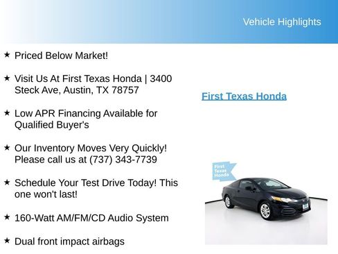 Used 2015 Honda Civic LX image 9