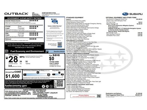 Used 2023 Subaru Outback Limited AWD/4WD image 6