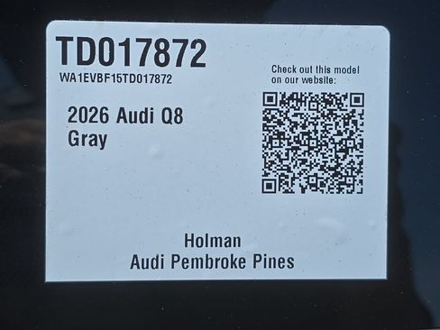 Certified 2026 Audi Q8 Premium Plus w/ Premium Plus Package AWD/4WD image 29