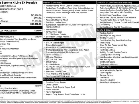 Used 2022 Kia Sorento SX Prestige w/ Rust Color Package image 40