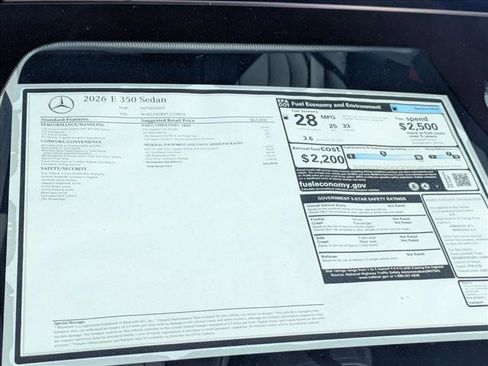 New 2026 Mercedes-Benz E 350 Sedan image 19