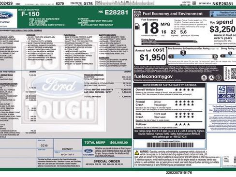 Used 2022 Ford F150 Lariat w/ Equipment Group 502A High image 13