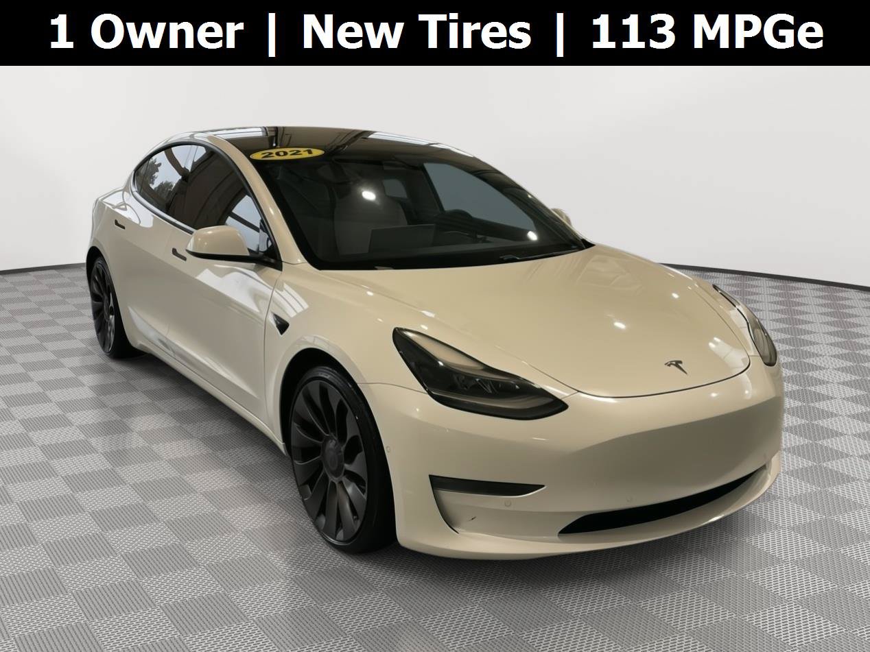 Used 2021 Tesla Model 3 Performance AWD/4WD image 1