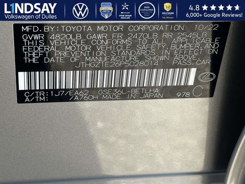 Used 2023 Lexus IS 350 F Sport w/ Memory Package image 25