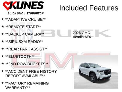 New 2026 GMC Acadia AT4 w/ Luxury Package