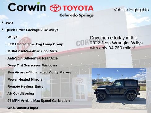 Used 2022 Jeep Wrangler Sport AWD/4WD image 6
