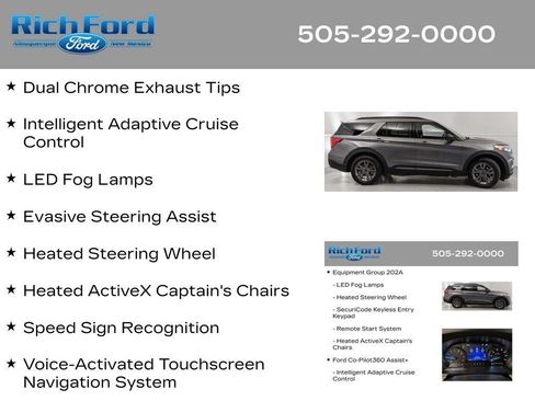 Certified 2024 Ford Explorer XLT w/ Equipment Group 202A RWD image 36