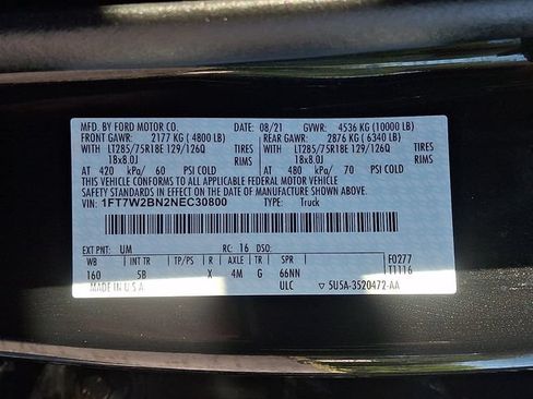 Used 2022 Ford F250 Lariat w/ Tremor Off-Road Package AWD/4WD image 27
