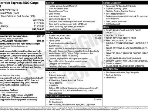 Certified 2023 Chevrolet Express 2500 w/ Driver Convenience Package RWD image 34