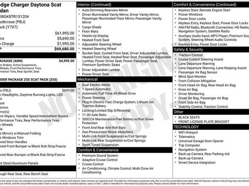 New 2026 Dodge Charger Daytona Scat Pack w/ Track Package AWD/4WD image 32