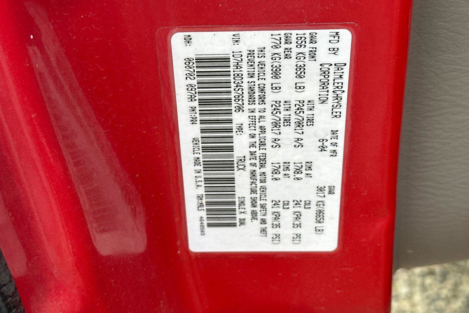 Used 2004 Dodge Ram 1500 Truck SLT w/ Sport Appearance Group RWD image 6