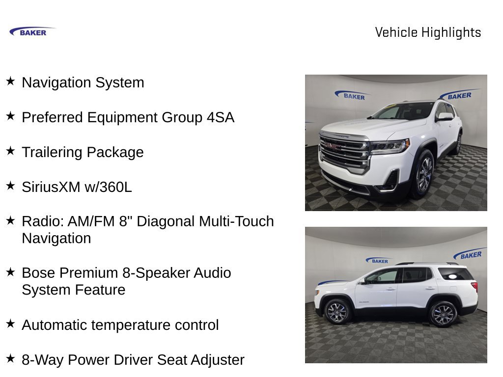 Certified 2023 GMC Acadia SLT w/ Trailering Package AWD/4WD image 4