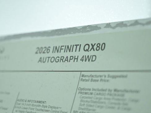 New 2026 INFINITI QX80 Autograph image 40