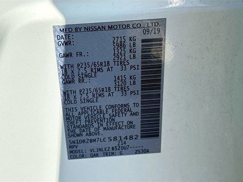 Used 2020 Nissan Pathfinder SV image 29