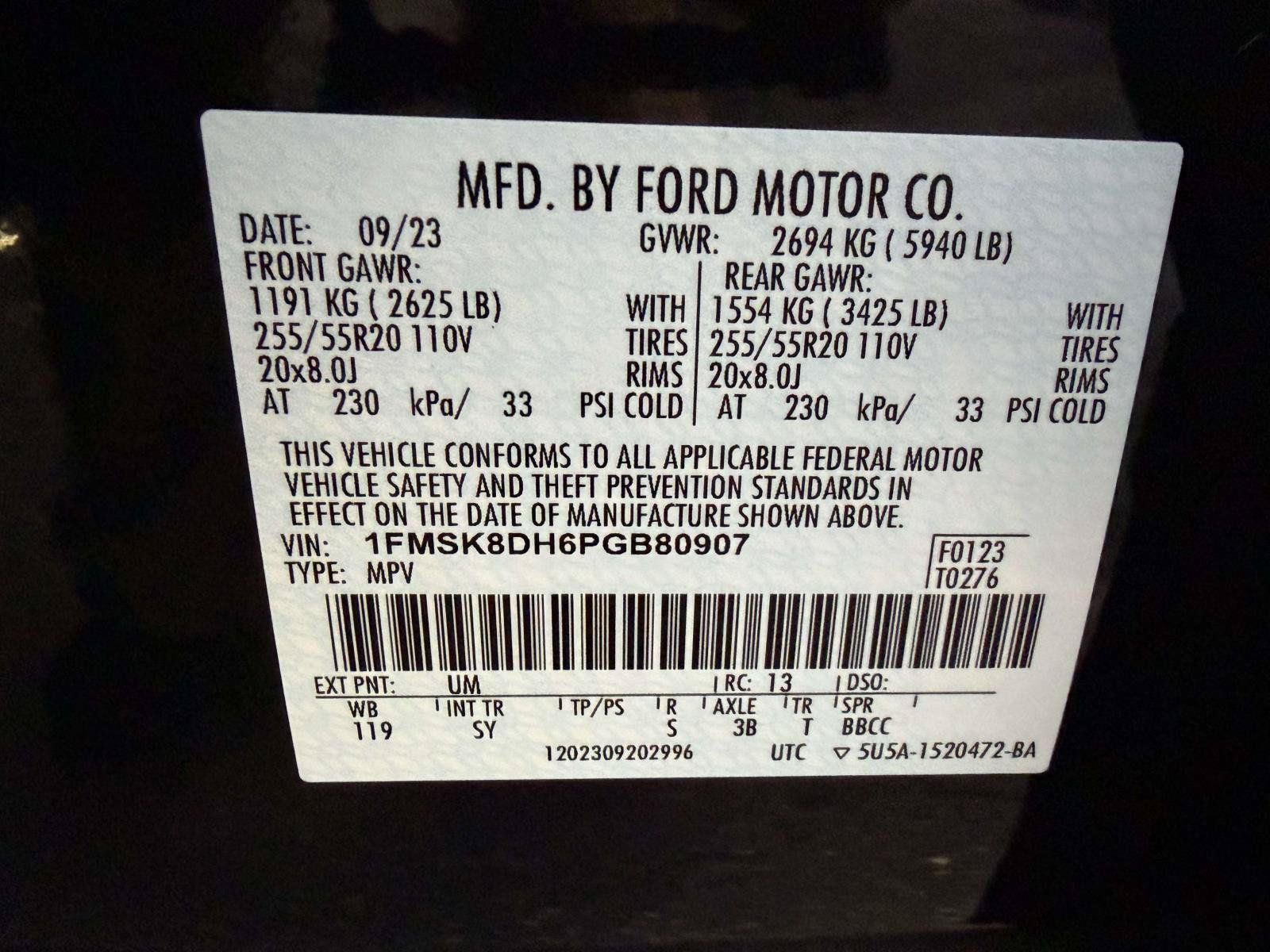 Certified 2023 Ford Explorer XLT w/ Equipment Group 202A AWD/4WD image 33