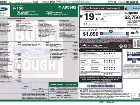 Used 2022 Ford F150 XL w/ STX Appearance Package AWD/4WD image 9